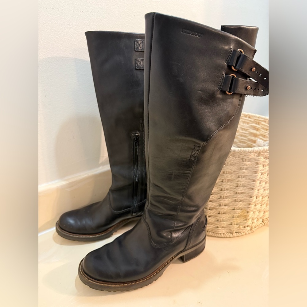 Sebago Black knee high Boots
